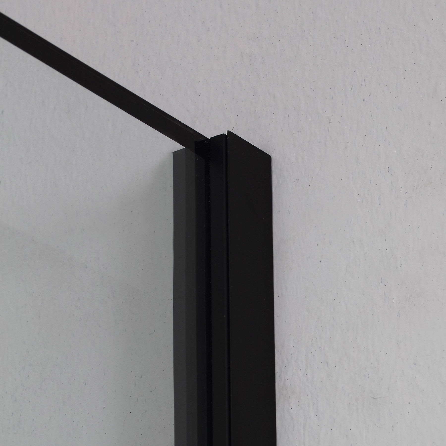 Parete doccia BERLINO 110 cm Cristallo Serigrafato Nero Opaco Dx