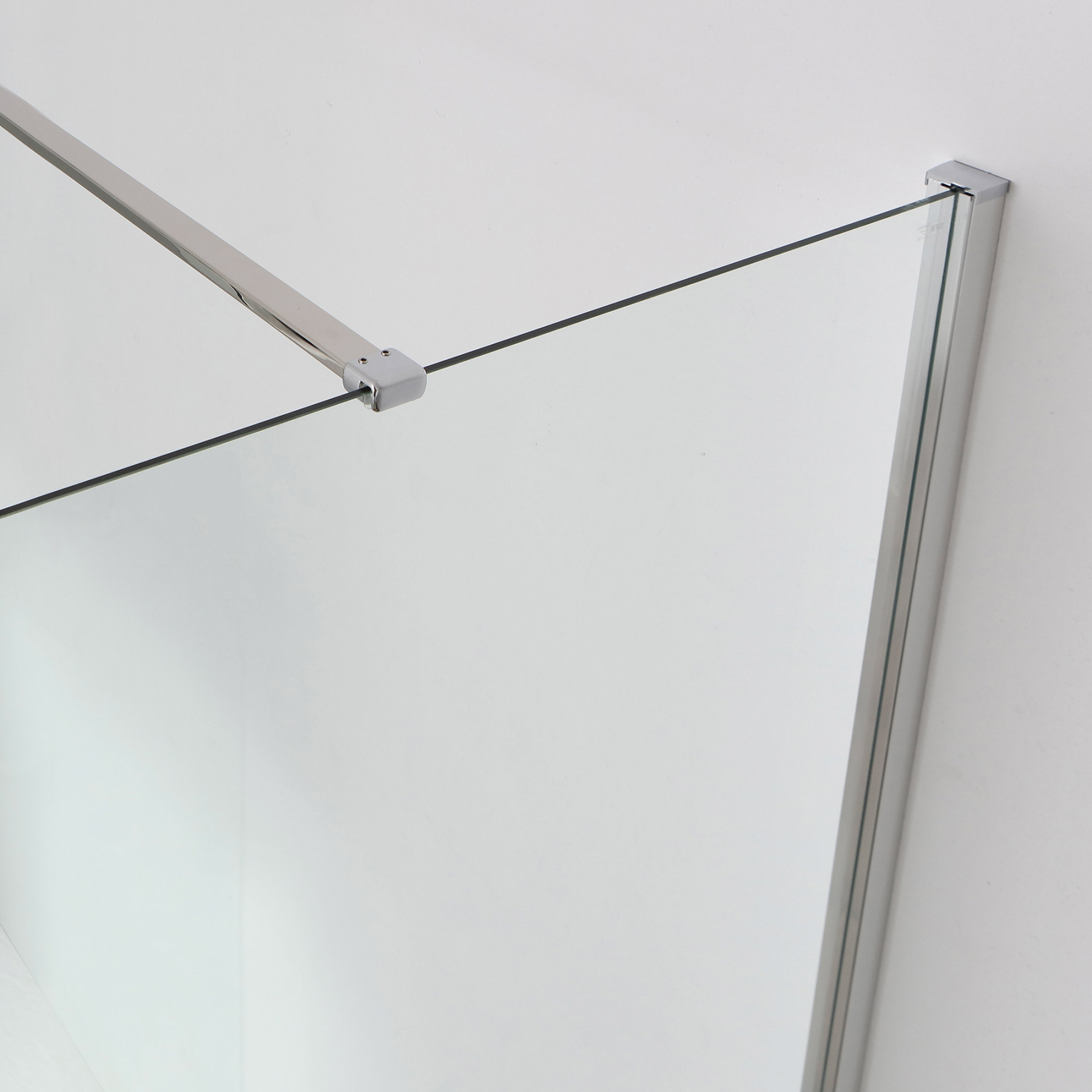 Doccia Walk-In angolare BERLINO 140x90 cm cristallo Trasparente Cromo (90+90)