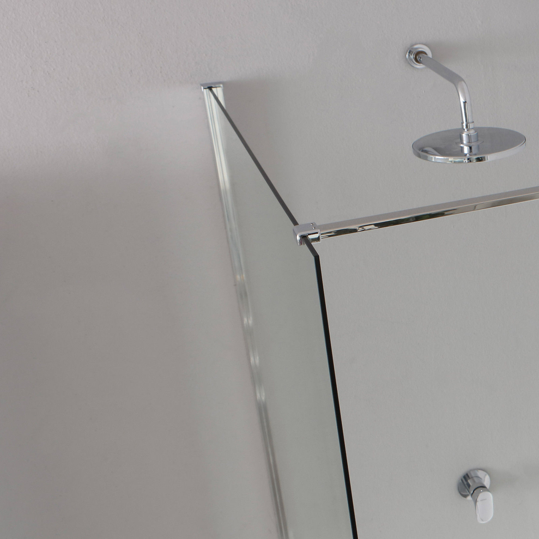 Doccia Walk-In angolare BERLINO 170x100 cm cristallo Trasparente Cromo (100+120)