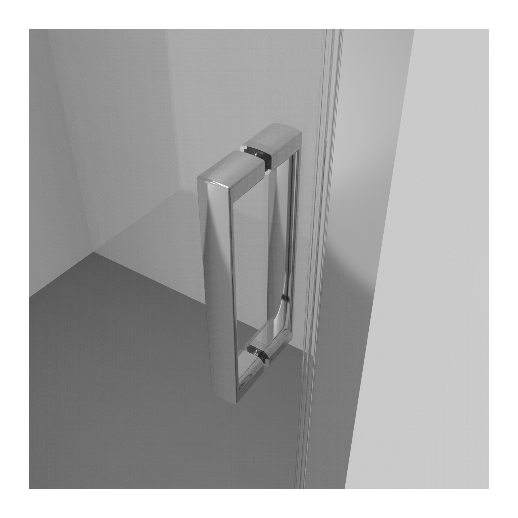 Box doccia LISBONA porta scorrevole rettangolare 100x80 cm altezza 190 cm cristallo 6 mm