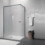 Box doccia MOSCA doppia porta scorrevole rettangolare 120x80 cm altezza 200 cm cristallo 8 mm