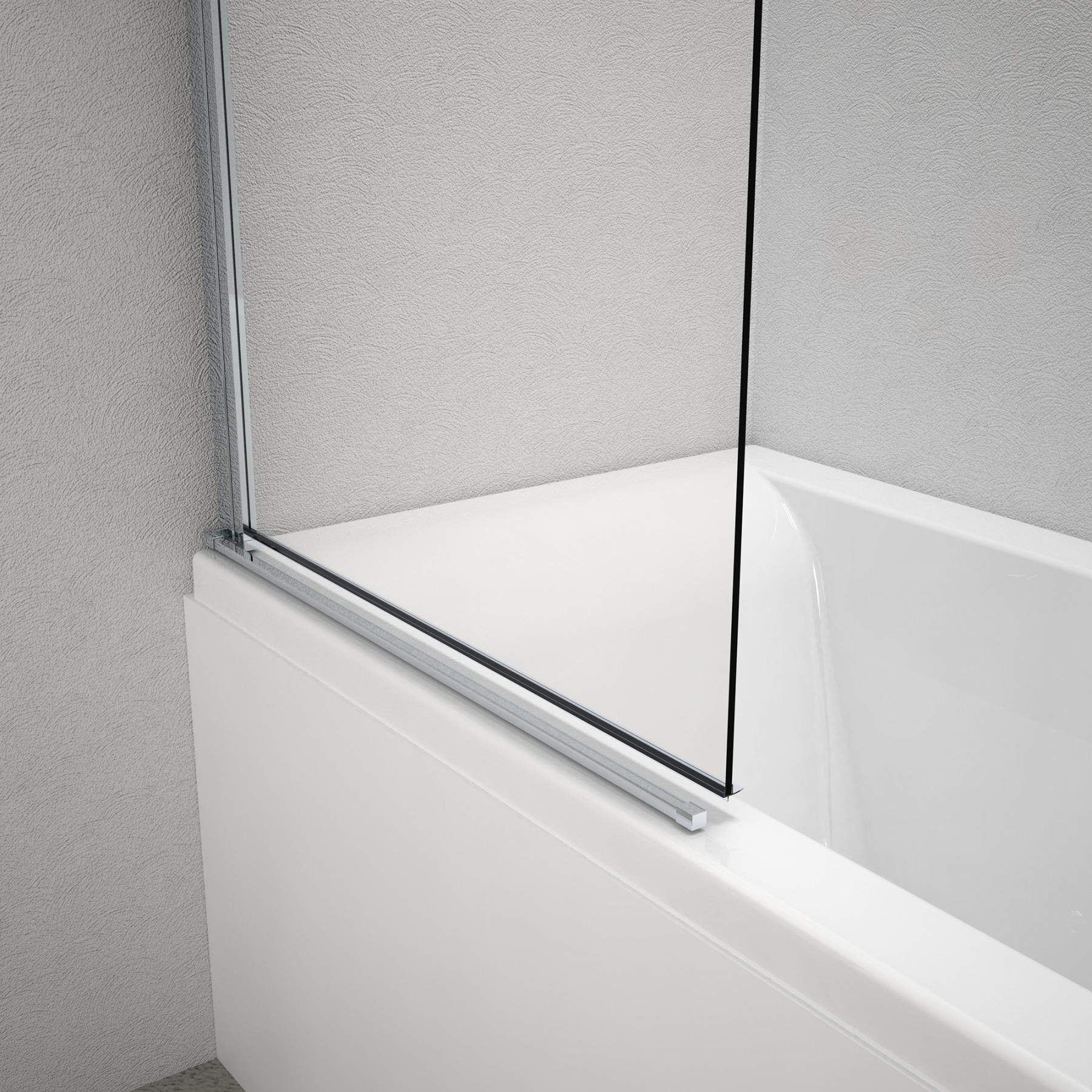 Sopravasca cristallo OTTAWA 80 cm apertura girevole con anticalcare