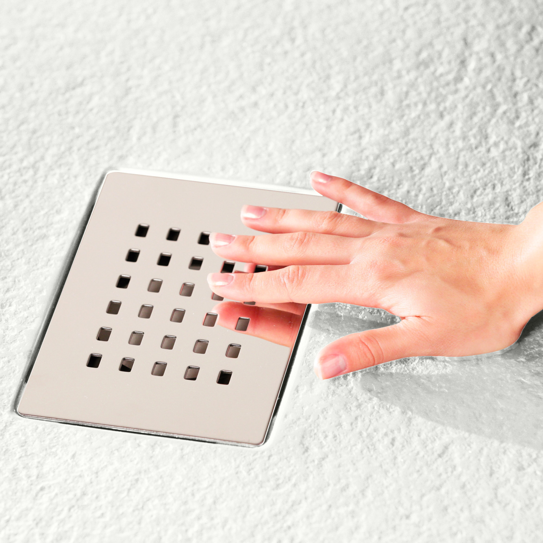 Piatto Doccia MILANO 100x80 cm resina alto 3 cm effetto ardesia, Bianco Opaco