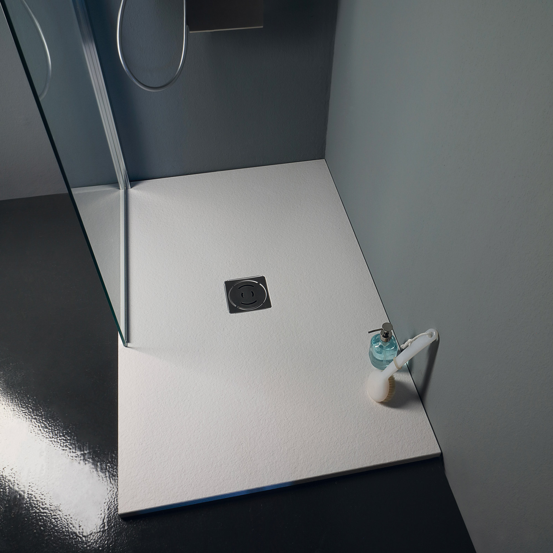 Piatto doccia ultrasottile SENSEA in abs Remix 80 x 120 cm bianco