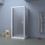 Box doccia TOKYO porta battente rettangolare 3 lati 120x90x90 cm altezza 200 cm cristallo 6 mm bianco opaco