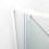 Box doccia TOKYO porta battente quadrato 90x90 cm altezza 200 cm cristallo 6 mm bianco opaco