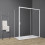Box doccia TOKYO porta scorrevole rettangolare 150x80 cm altezza 200 cm cristallo 6 mm bianco opaco