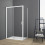 Box doccia TOKYO porta scorrevole rettangolare 110x80 cm altezza 200 cm cristallo 6 mm bianco opaco