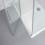 Box doccia OSLO porta battente con fissetto 3 lati rettangolare 110x70x70 cm altezza 200 cm cristallo 6 mm