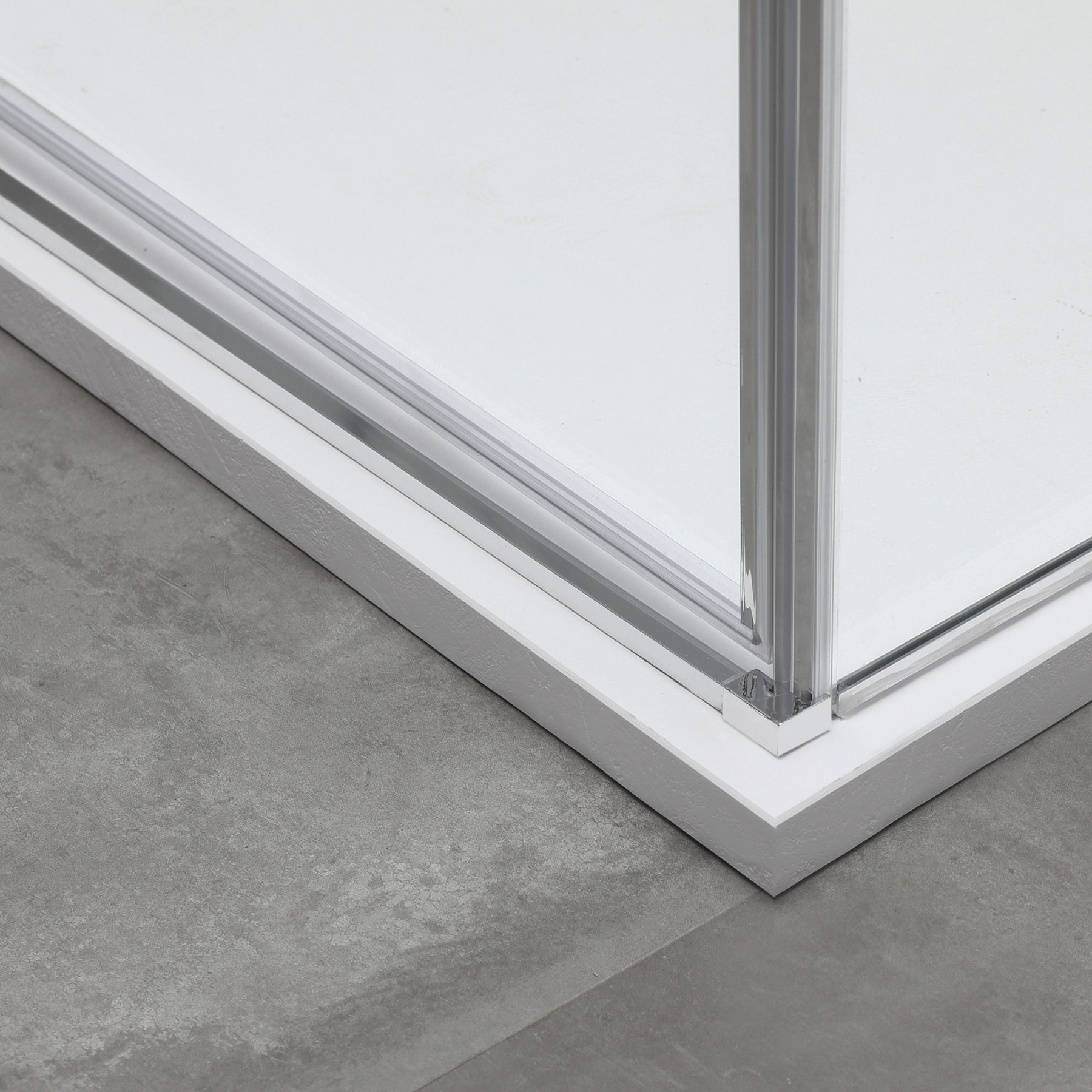 Box doccia OSLO porta battente con fissetto 3 lati rettangolare 120x80x80 cm altezza 200 cm cristallo 6 mm