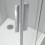 Box doccia OSLO porta battente con fissetto 3 lati rettangolare 120x90x90 cm altezza 200 cm cristallo 6 mm
