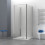Box doccia OSLO porta battente quadrato 3 lati 90x90x90 cm altezza 200 cm cristallo 6 mm