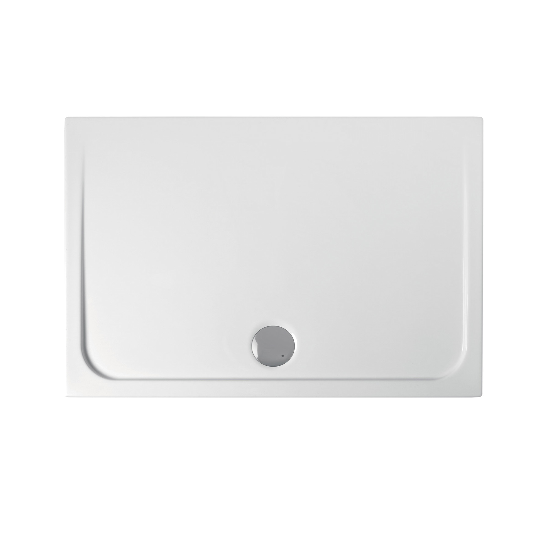 Piatto Doccia acrilico TORINO 120x80 cm alto 4,5 cm Bianco Lucido