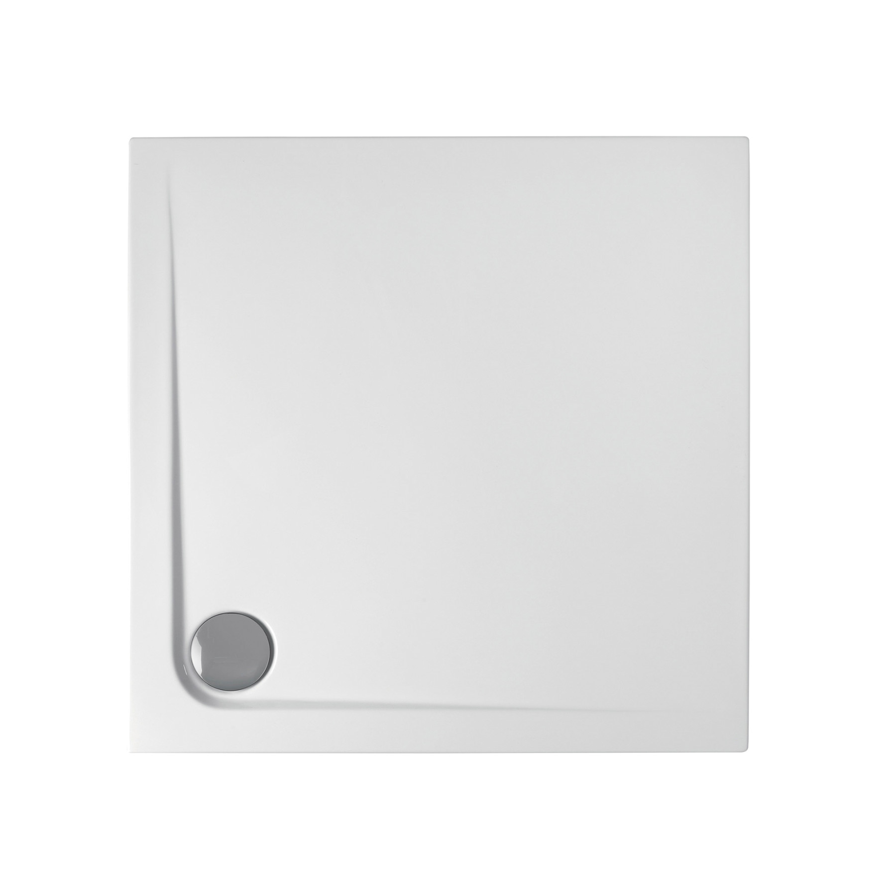 Piatto Doccia acrilico TORINO 90X90 cm alto 4,5 cm Bianco Lucido