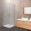 Box doccia OSLO doppia porta battente quadrato 75x75 cm altezza 200 cm cristallo 6 mm