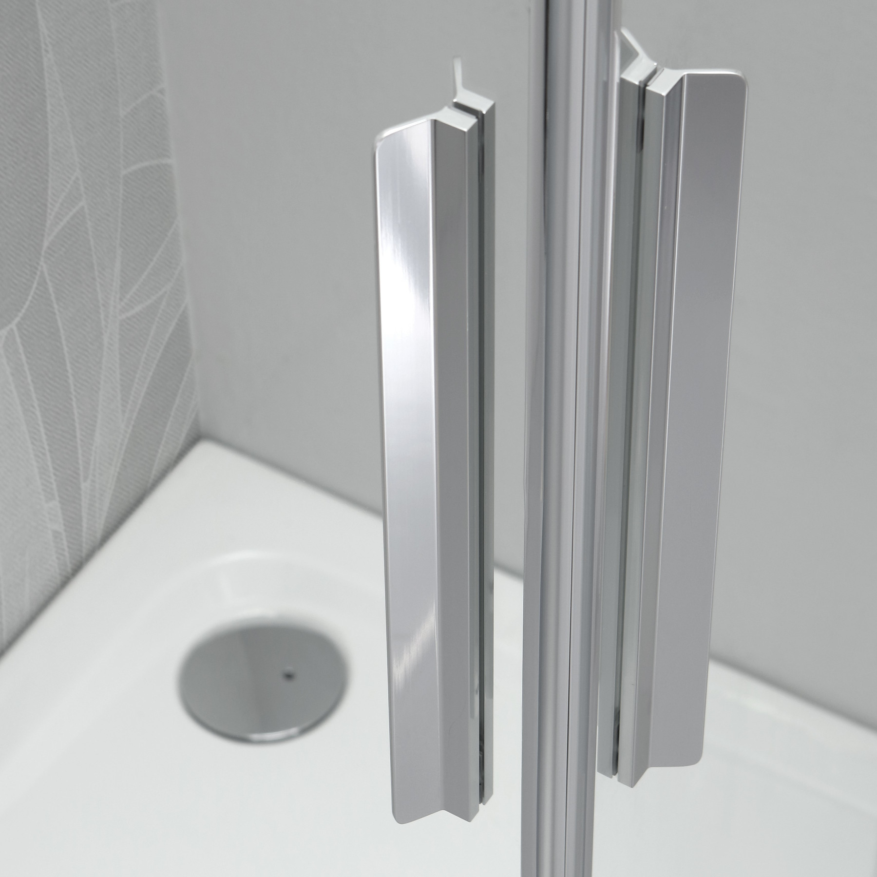 Box doccia OSLO doppia porta battente angolare 100x100 cm altezza 200 cm cristallo 6 mm