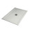 Piatto Doccia UDINE 100x70 cm alto 1,2 cm effetto cemento spatolato, Bianco Opaco