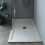 Piatto Doccia UDINE 170x70 cm alto 1,2 cm effetto cemento spatolato, Bianco Opaco