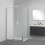 Box doccia TOKYO porta battente rettangolare 100x75 cm altezza 200 cm cristallo 6 mm