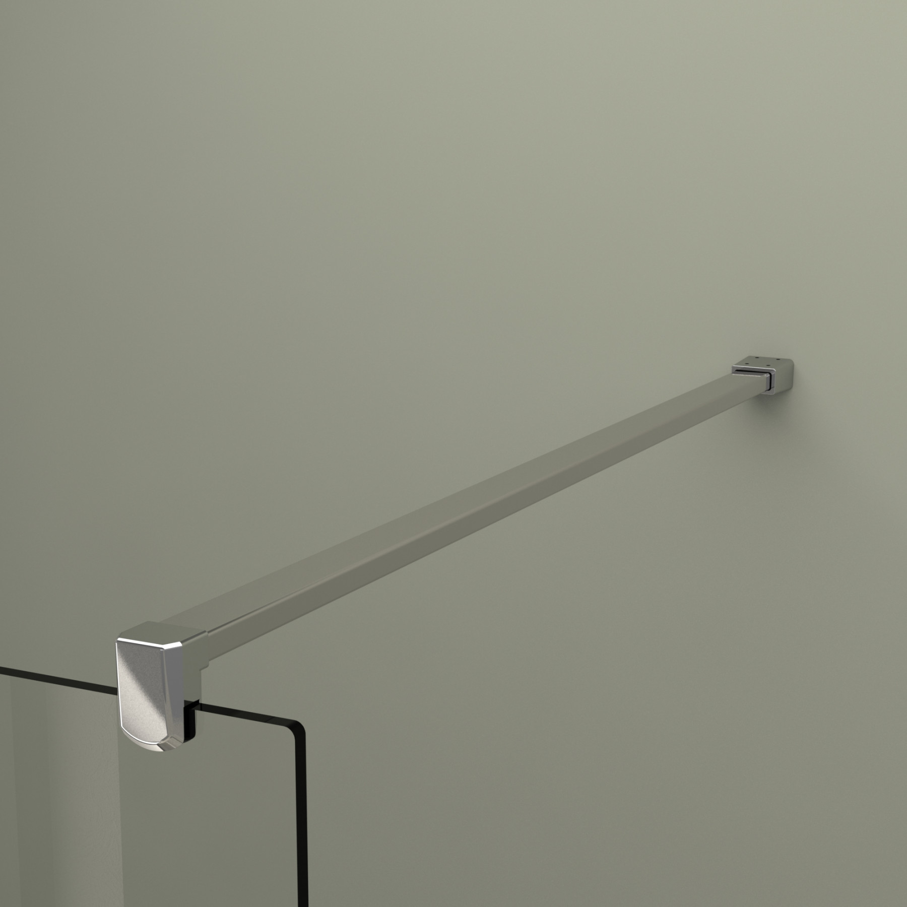 Parete doccia walk in HELSINKI 120 cm cristallo trasparente 8 mm