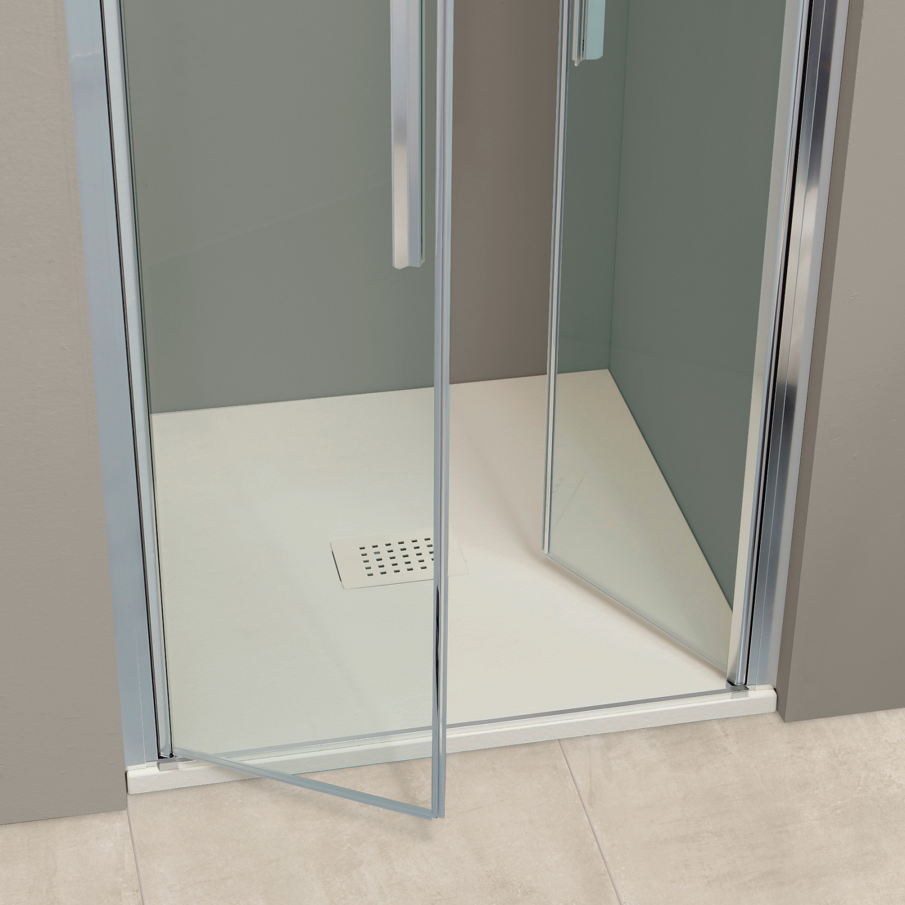 Porta doccia OSLO Saloon a nicchia 100 cm altezza 200 cm cristallo 6 mm