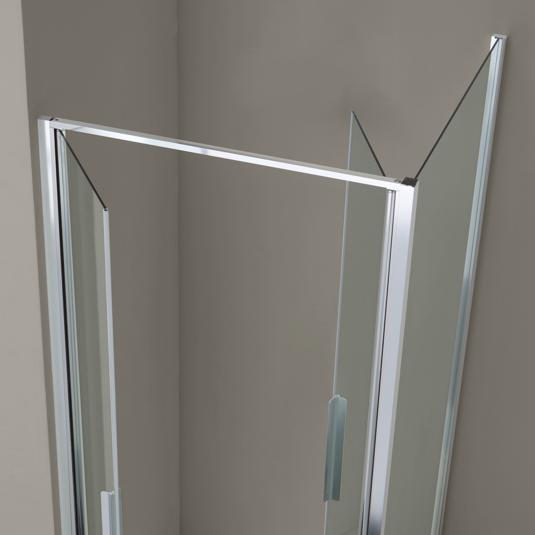 Box doccia quadrato OSLO 90x90 cm porta saloon altezza 200 cm cristallo 6 mm