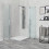 Box doccia quadrato OSLO 90x90 cm doppia porta pieghevole altezza 200 cm cristallo 6 mm