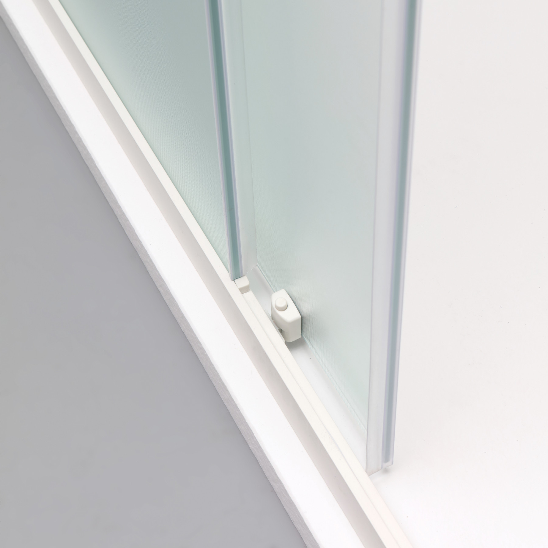 Box doccia TOKYO porta scorrevole rettangolare 3 lati 120x75x75 cm altezza 200 cm cristallo 6 mm bianco opaco