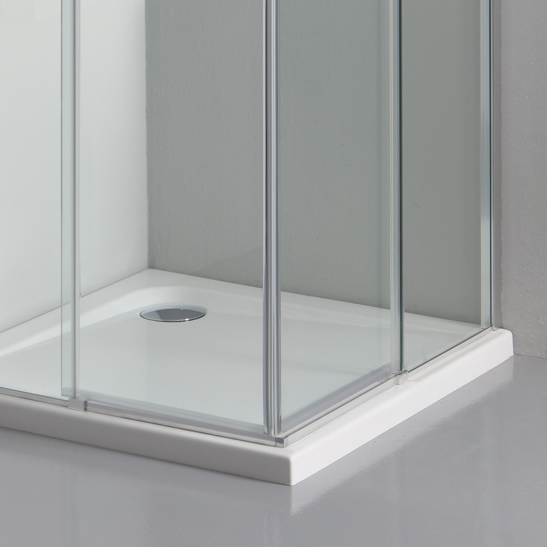 Box doccia OSLO doppia porta scorrevole rettangolare 90x70 cm altezza 200 cm cristallo 6 mm