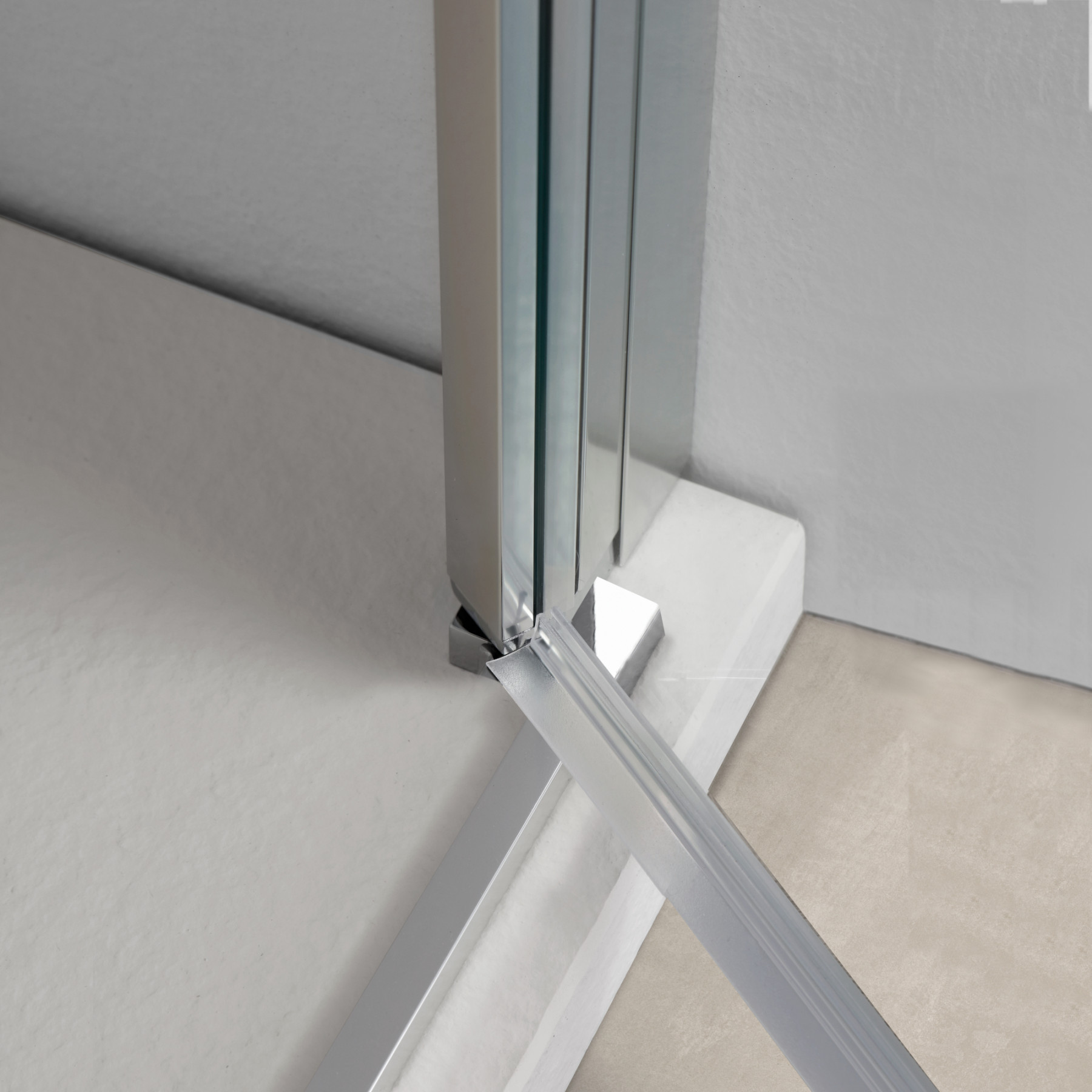 Porta doccia OSLO battente a nicchia 75 cm altezza 200 cm cristallo 6 mm