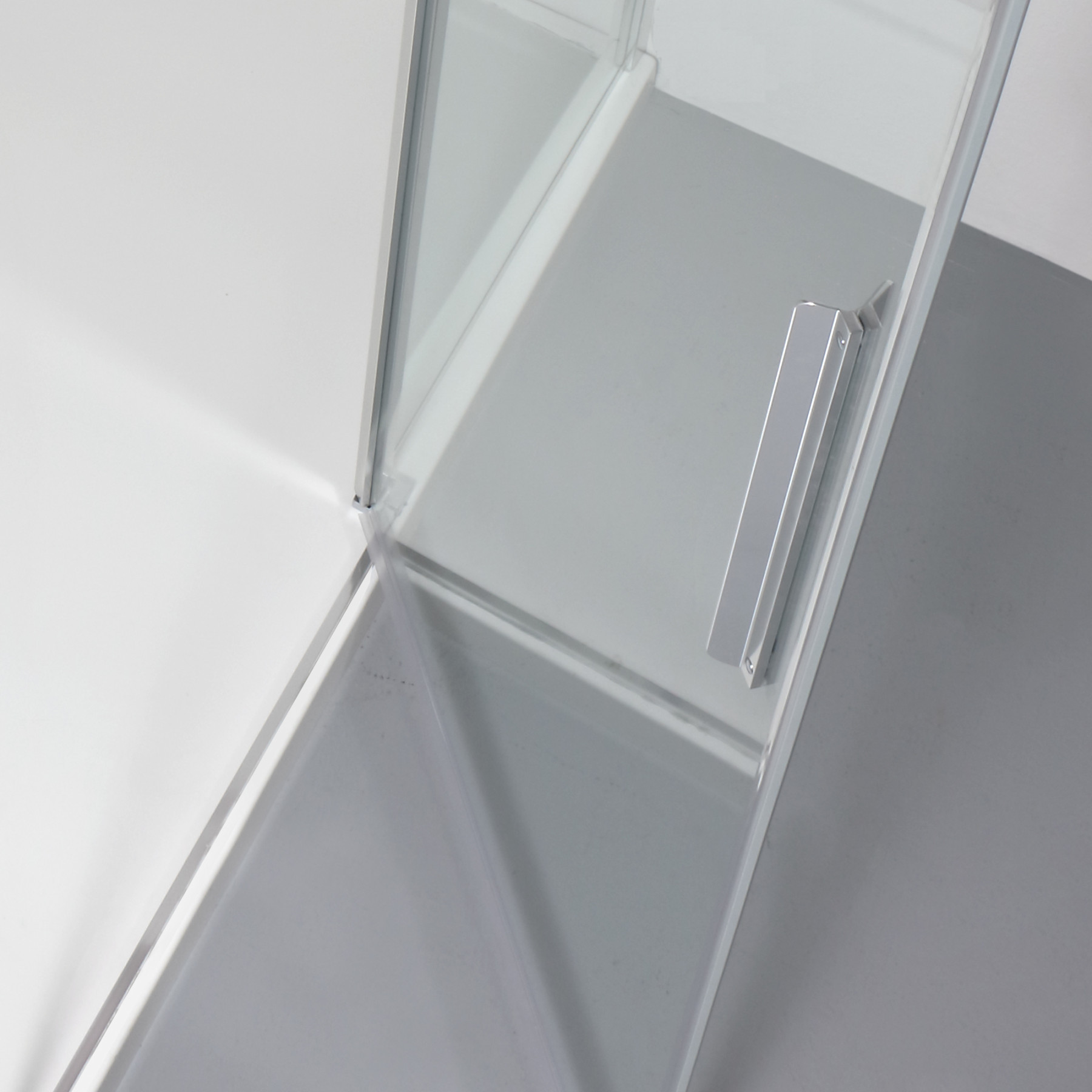 Porta doccia OSLO battente a nicchia 130 cm altezza 200 cm cristallo 6 mm