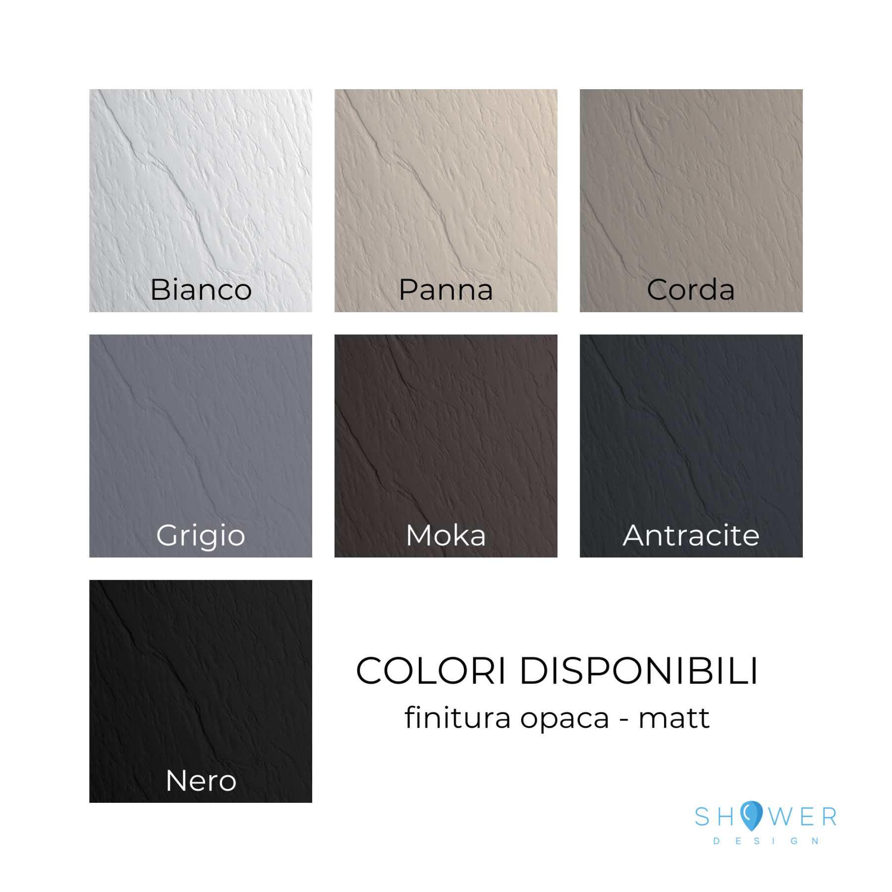 Piatto doccia CARRARA 120x70 cm marmoresina effetto pietra, grigio opaco