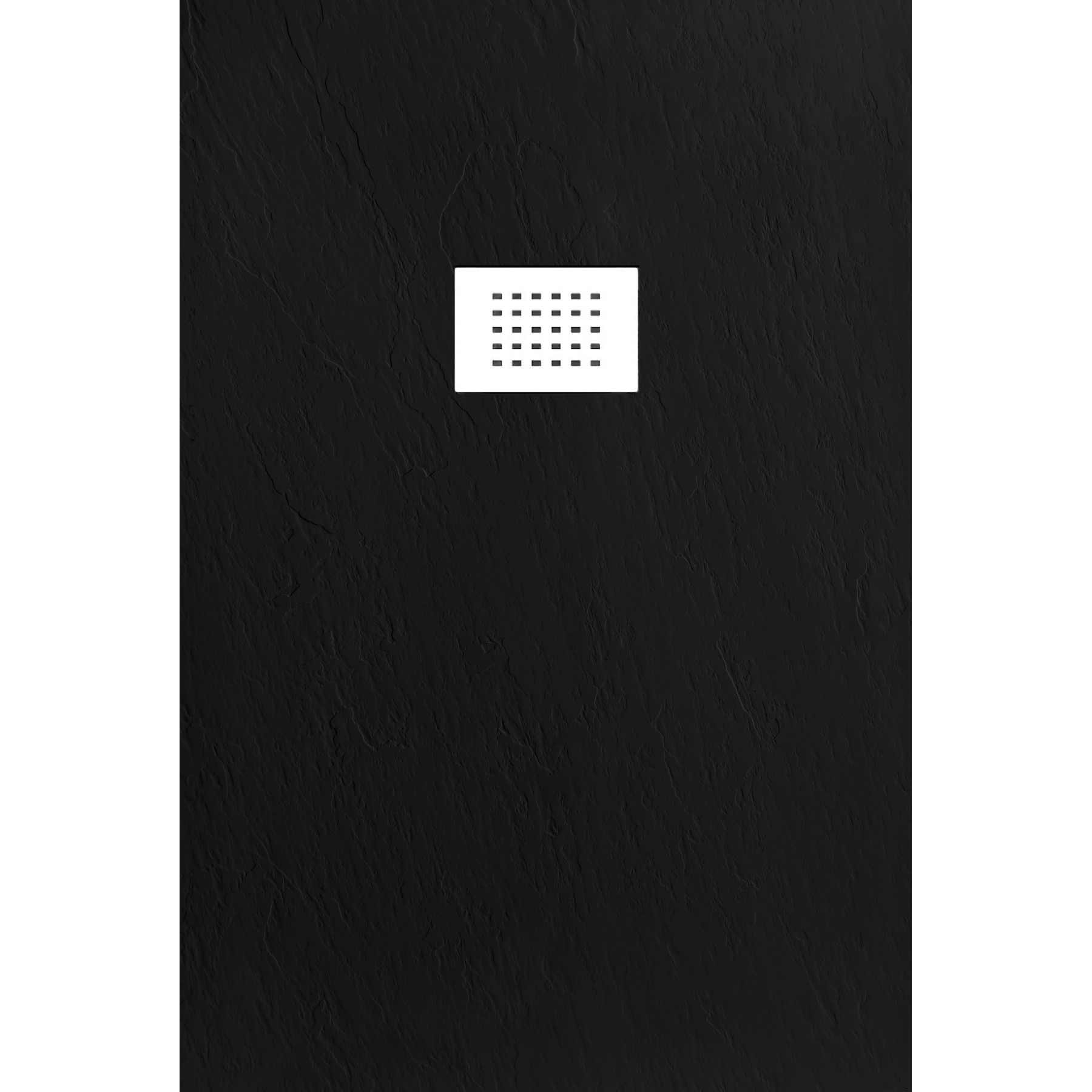 Piatto doccia CARRARA 90x70 cm marmoresina effetto pietra, nero opaco