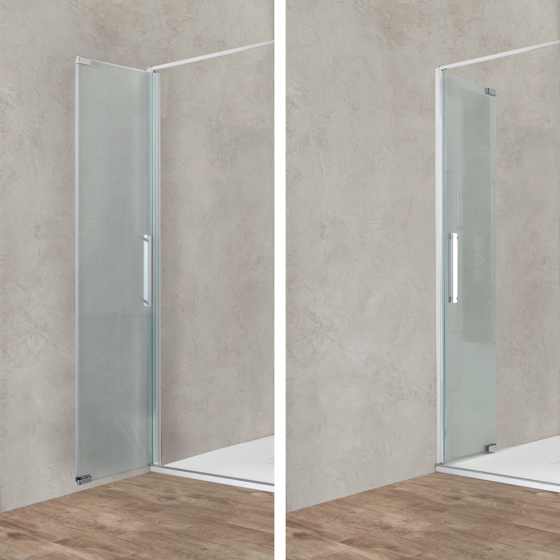 Porta doccia OSLO nicchia pieghevole 70 cm altezza 200 cm cristallo 6 mm