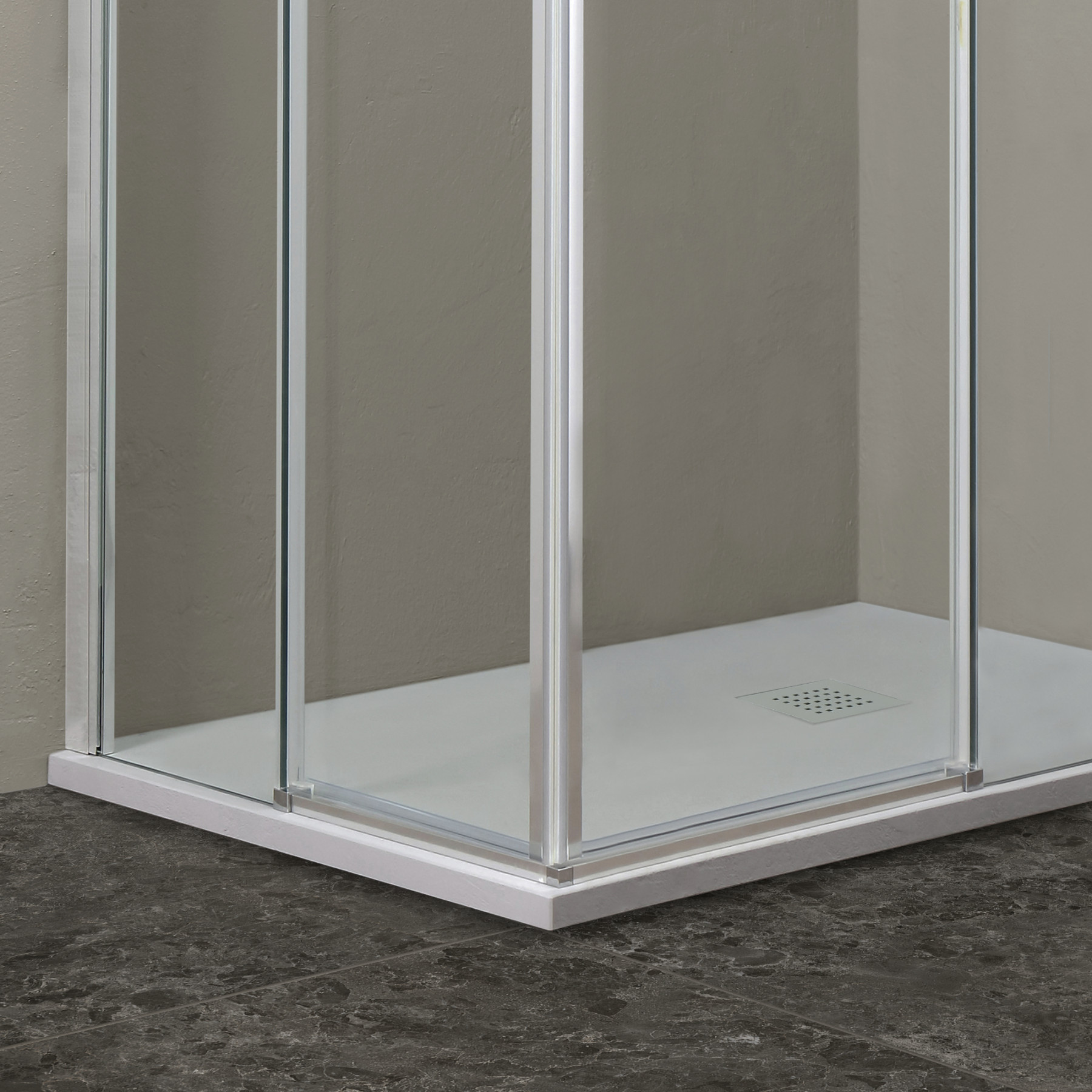 Box doccia DENVER doppia porta scorrevole 90x70 DX cm cristallo 8 mm