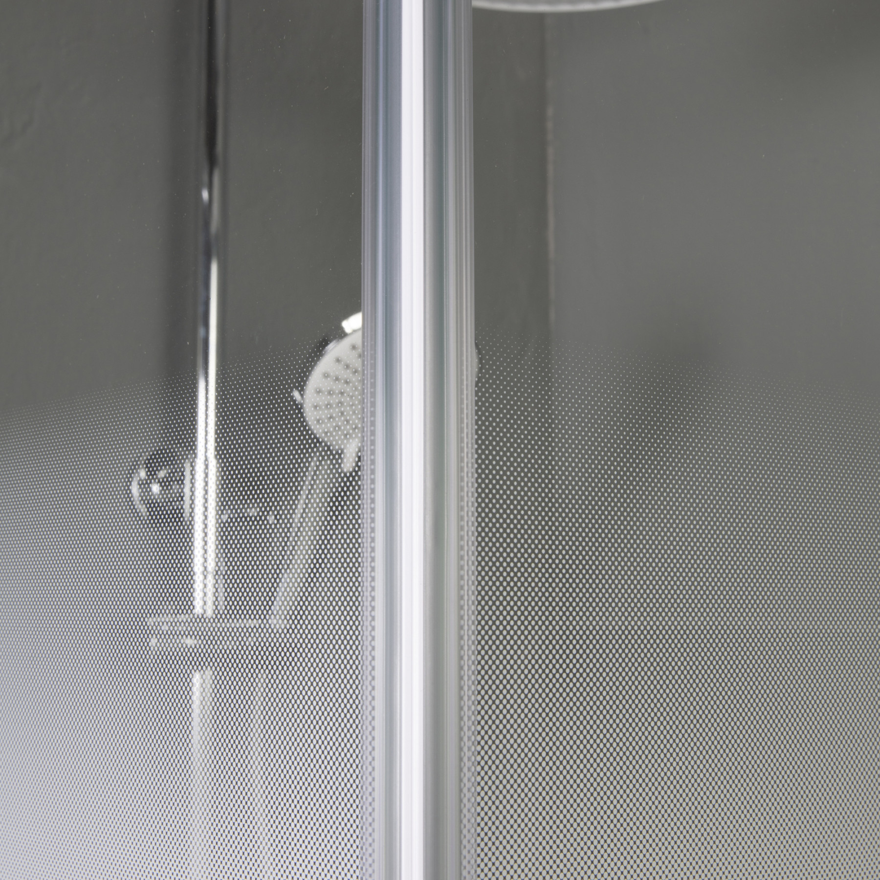 Box doccia TOKYO doppia porta scorrevole quadrato 90x90 cm altezza 200 cm serigrafato 6 mm