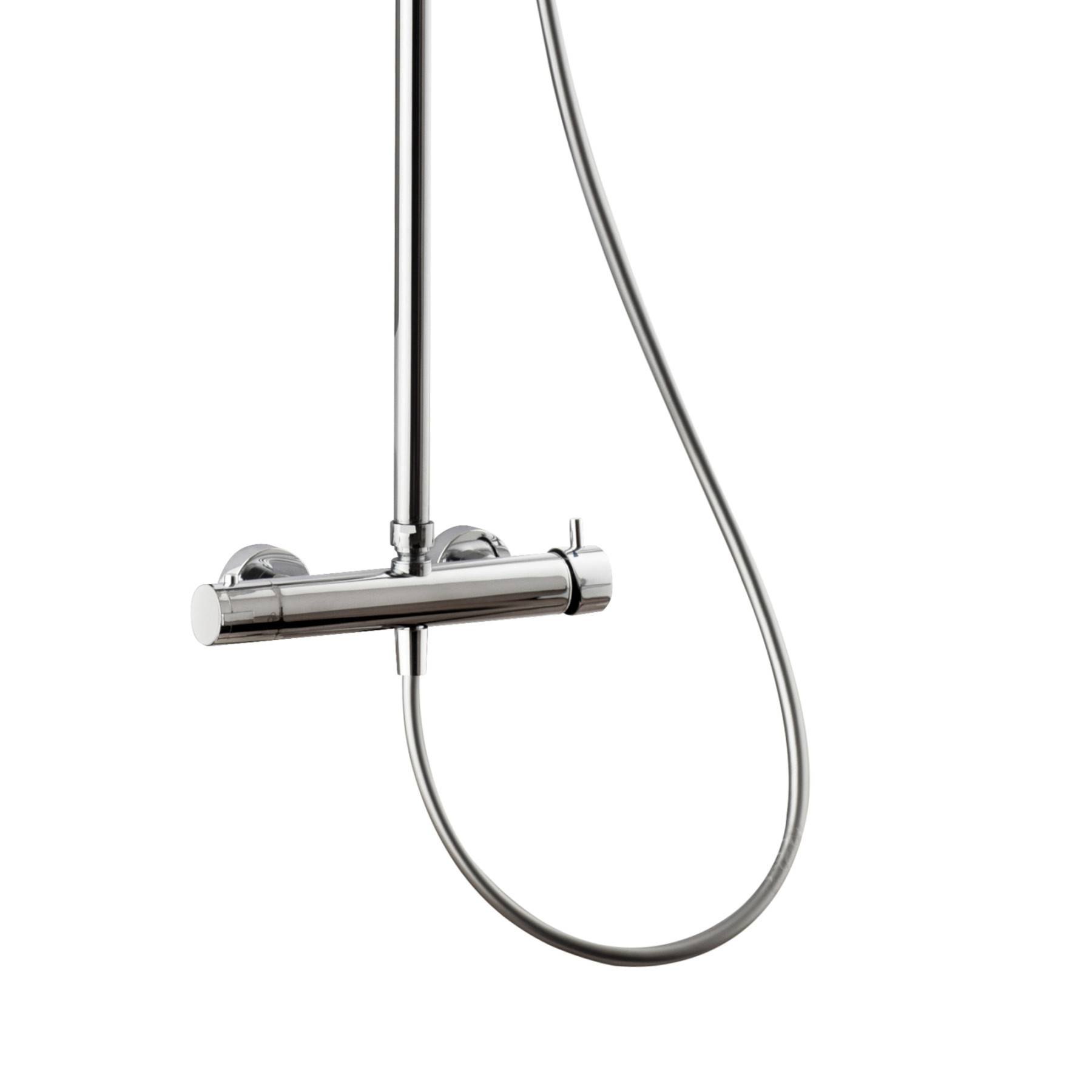 Colonna Doccia Meccanica QUITO altezza regolabile 81-135 cm cromo lucido