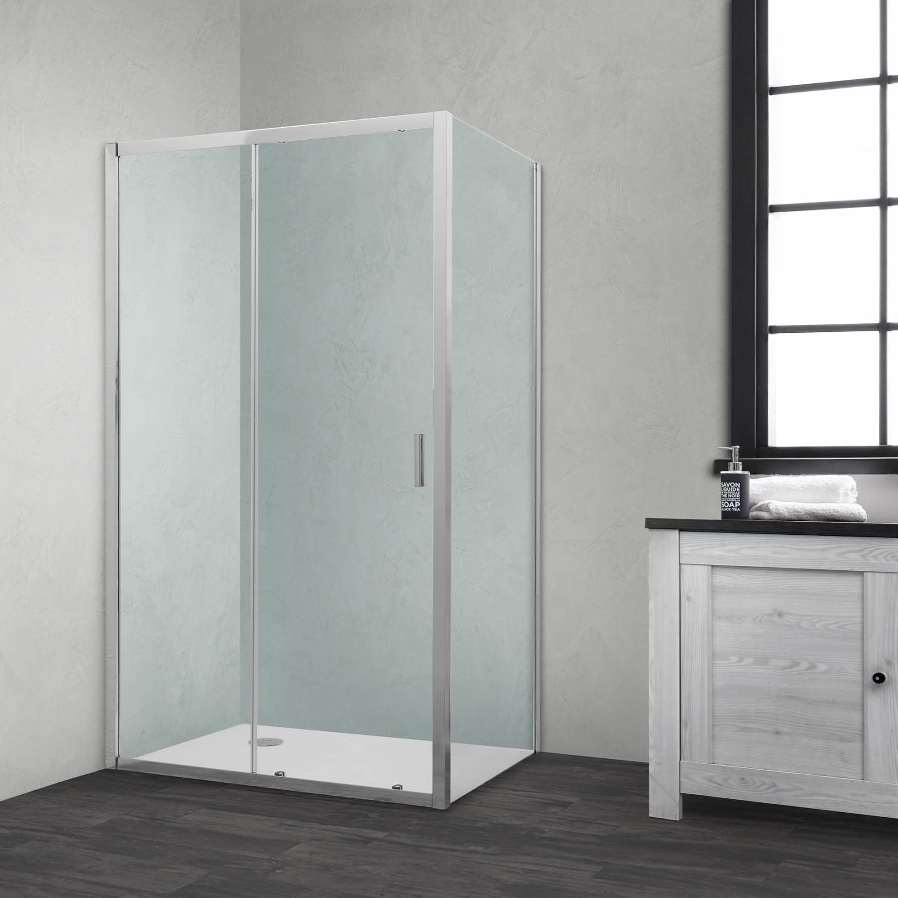 Box doccia 80x120 cristallo scorrevoleTOKYO CROMO
