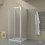 Box doccia TOKYO porta pieghevole quadrata 3 lati 70x70x70 cm altezza 200 cm cristallo 6 mm