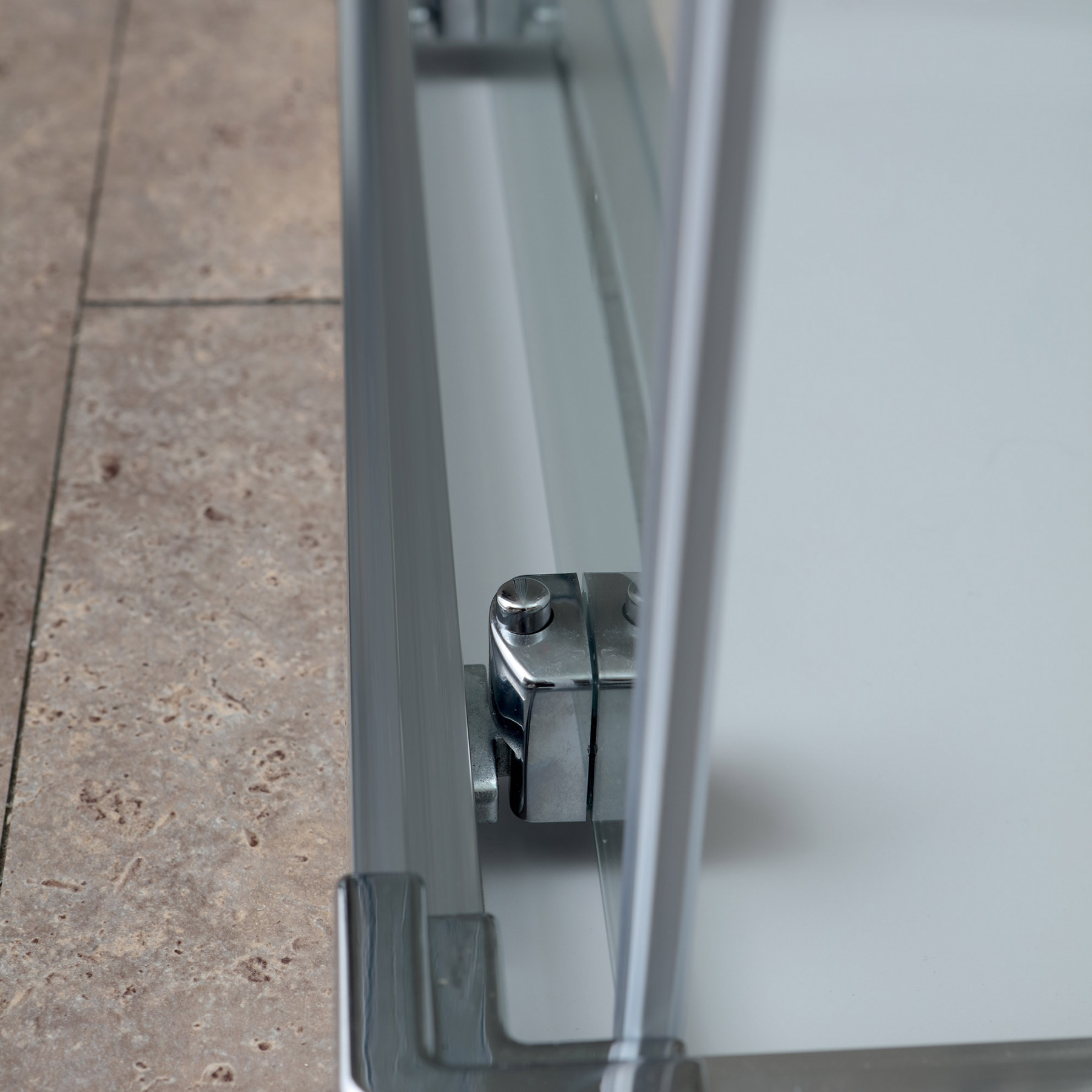 Box doccia TOKYO porta scorrevole rettangolare 3 lati 100x80x80cm altezza 200 cm cristallo 6 mm