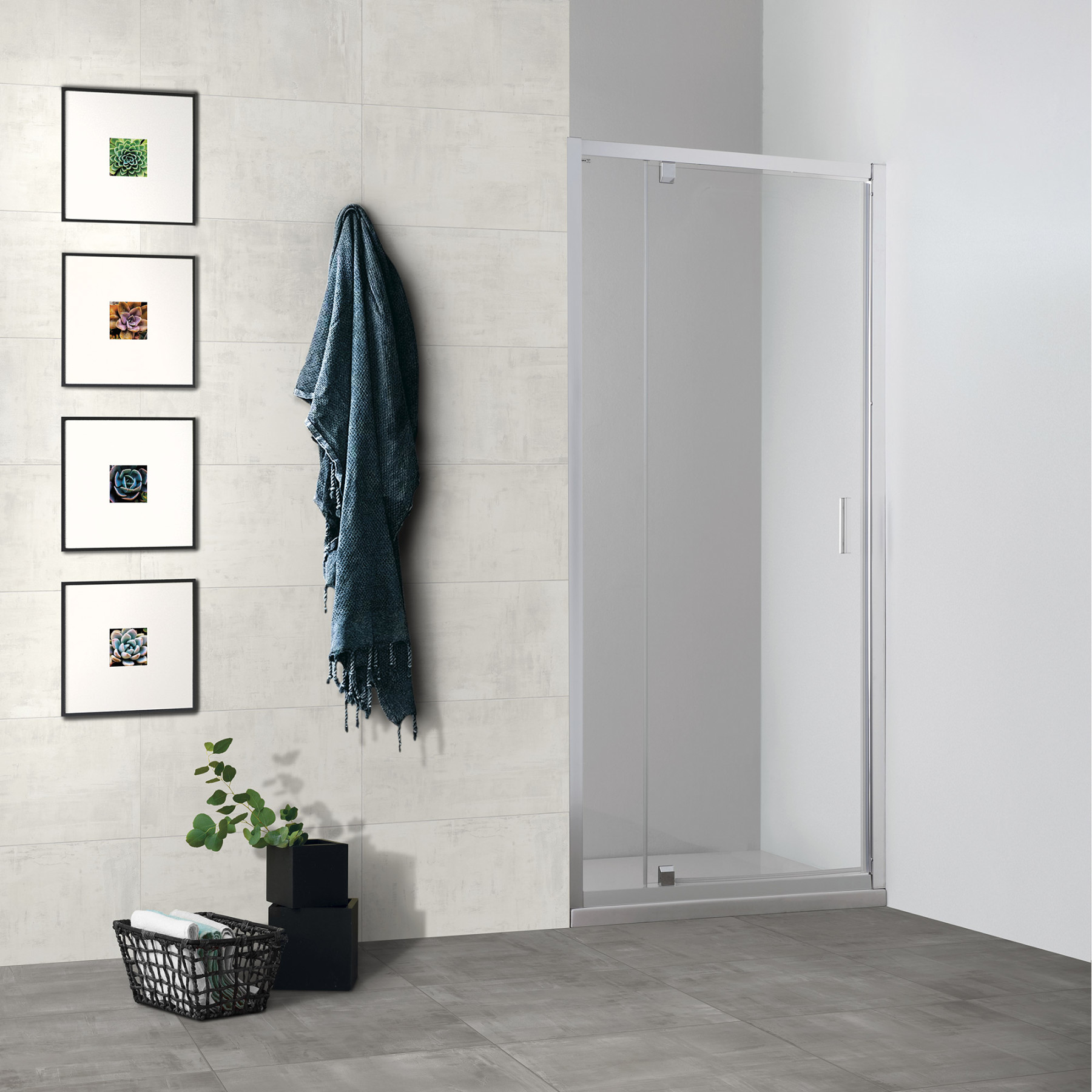 Porta doccia TOKYO battente a nicchia 110 cm altezza 200 cm cristallo 6 mm